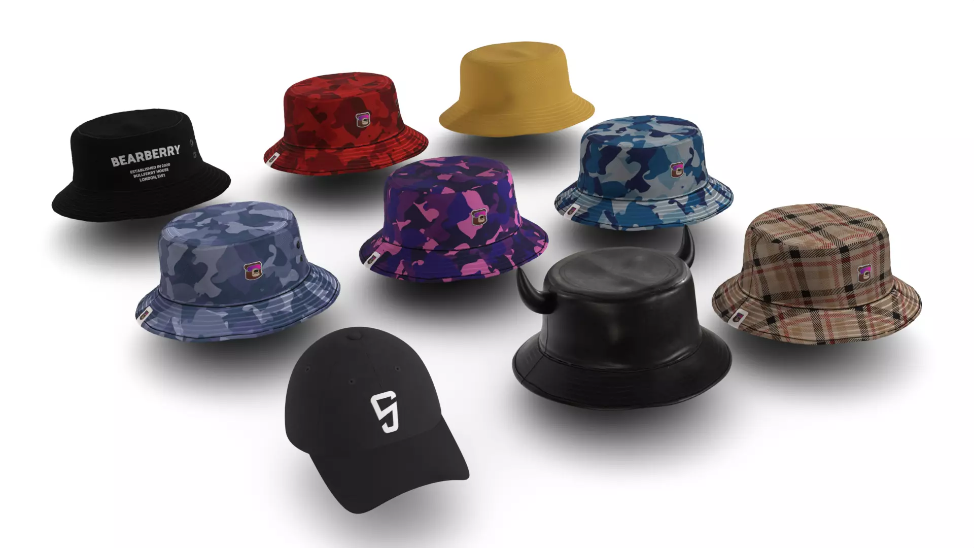Hats Collection 3D model