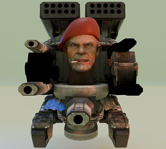 skibidi toilet rocket 3D model