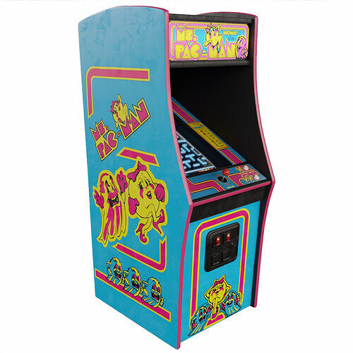 Ms Pac-Man Arcade Cabinet Retro Low-poly 3D model