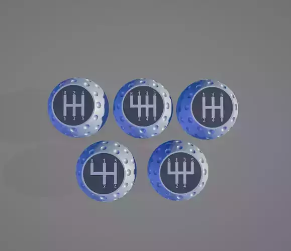 3D Printable Golf Ball Style Gear Knob Complete Legacy Pack 