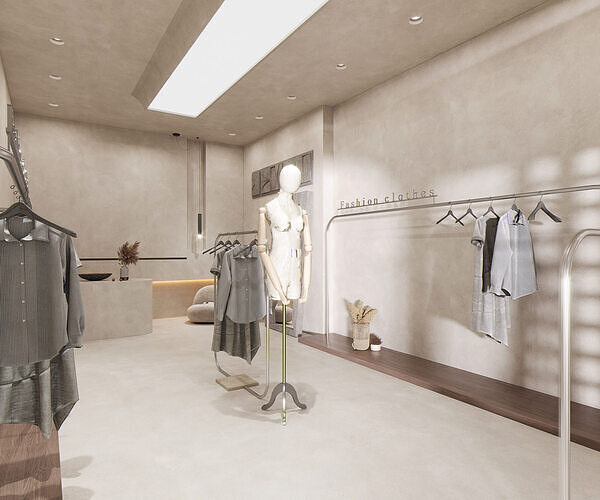 Clothing store 3D model