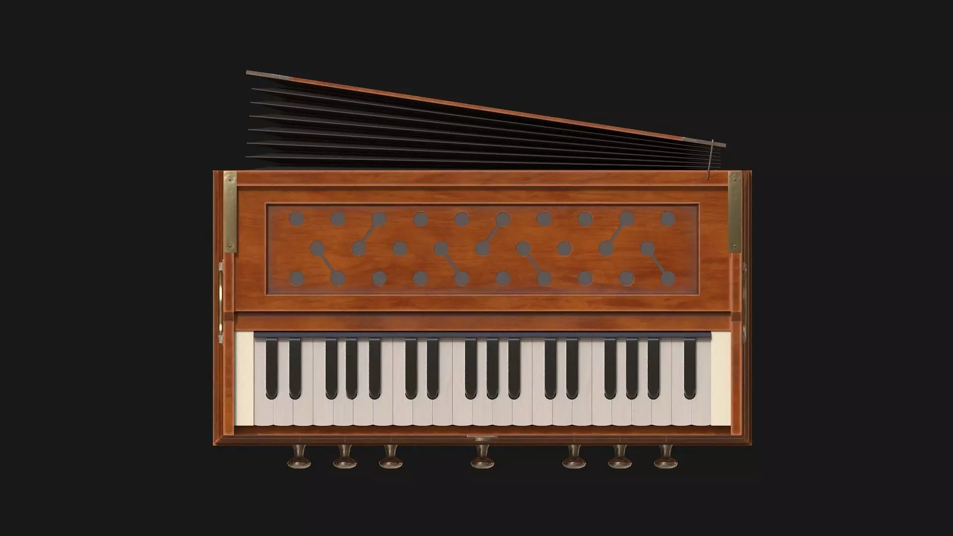 Harmonium 3D Model Low-poly 3D model_0