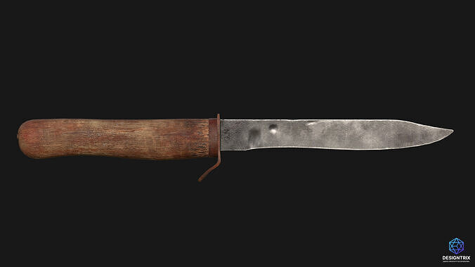 Knife 3D Model Low-poly 3D model