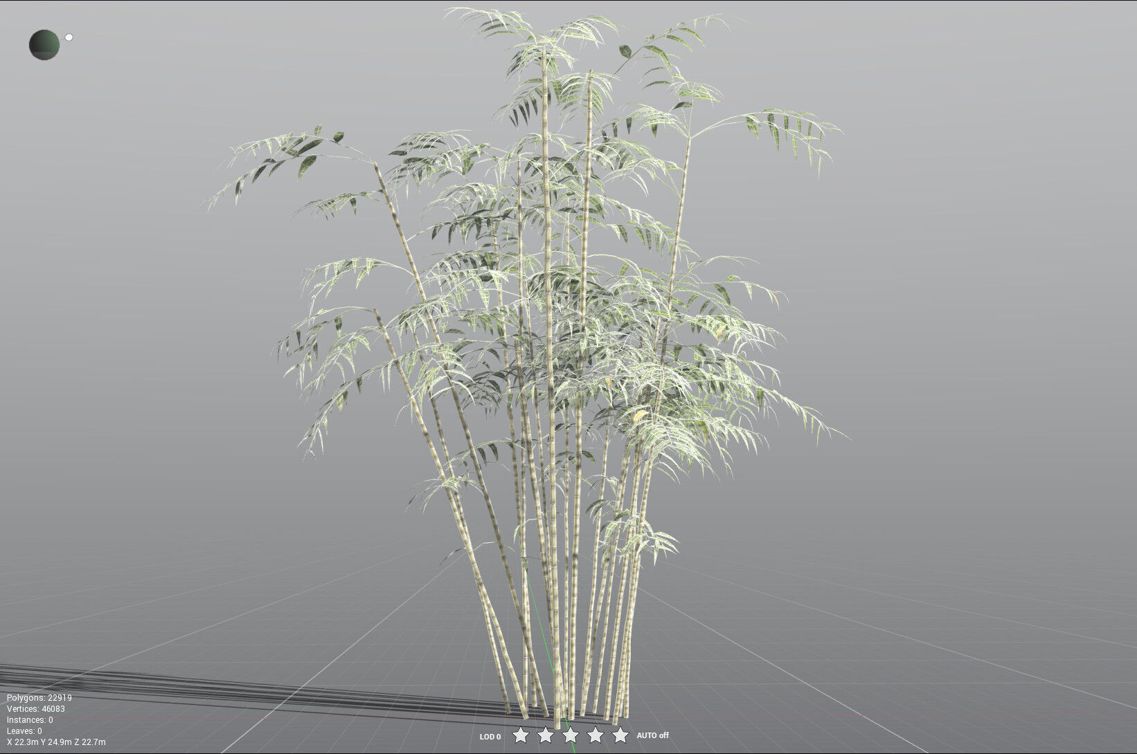 EVERYPlant Common Bamboo LowPoly Low-poly 3D model_36