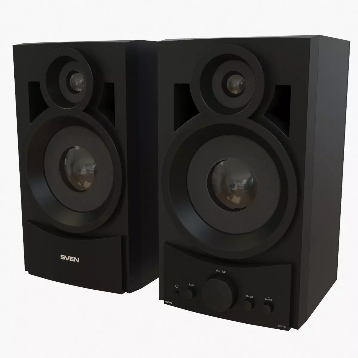 speaker system sven ms-230 3D model