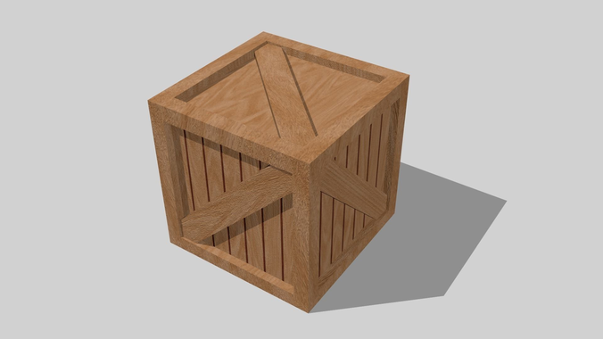 Wooden Crate 13 - Game Ready