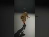 Medieval Wanderer Character Rigged and Animated Low-poly 3D model_2