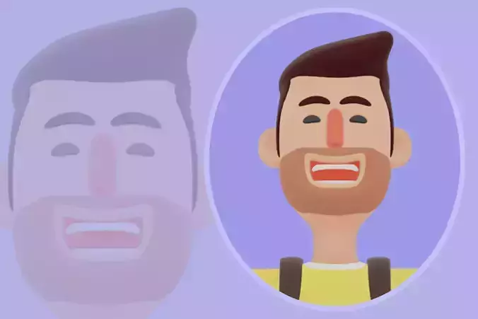 Stylized 3D Male Photographer Character - Cartoon Backpacker