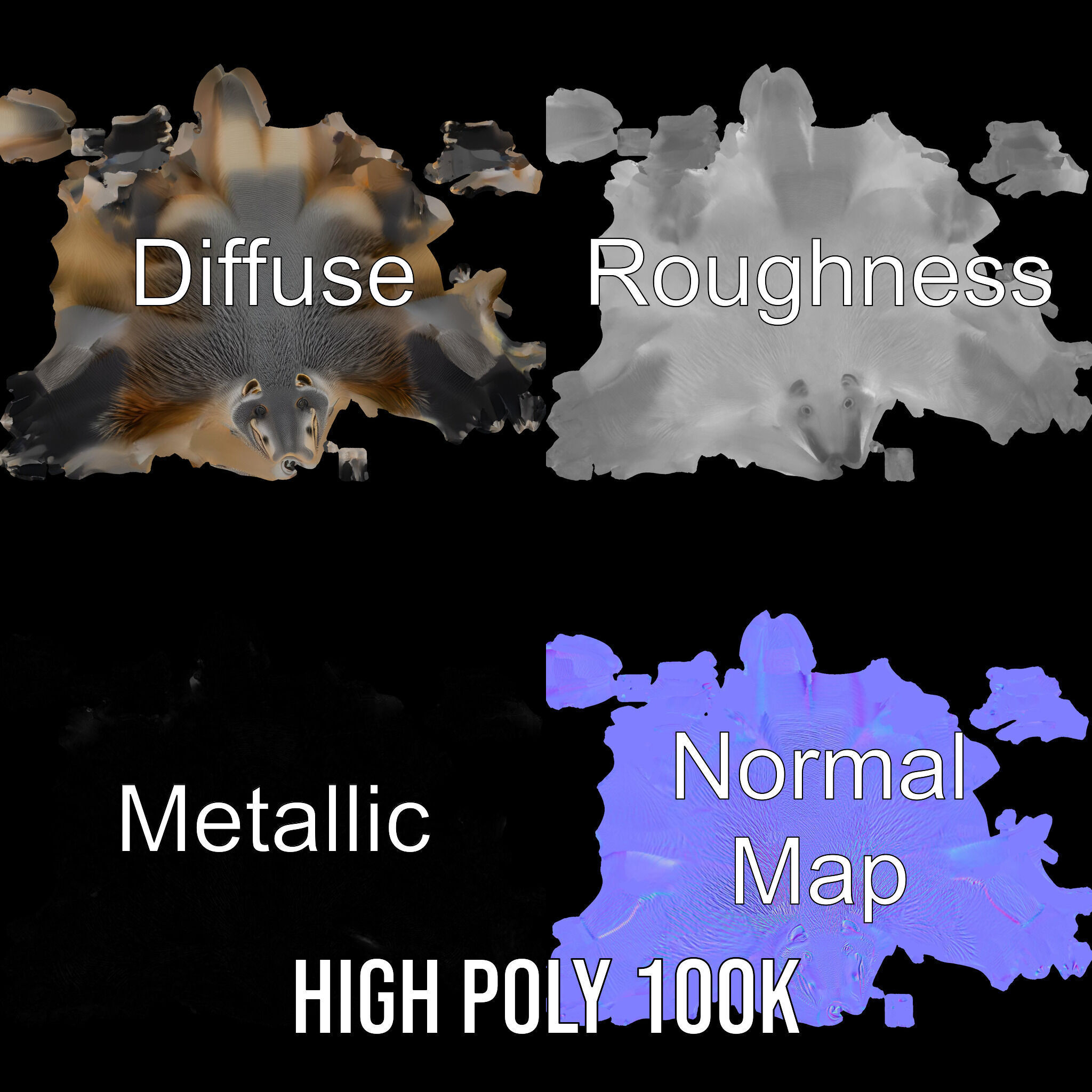 Anteater Model Pack  Detailed and Versatile D Creature Low-poly 3D model_4