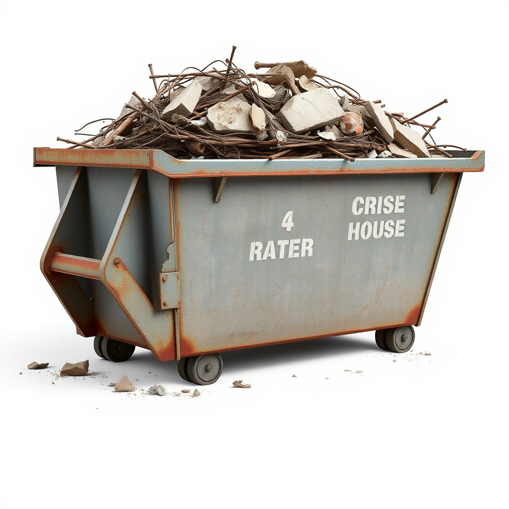 Construction Debris Dumpster Model Pack Low-poly 3D model_2