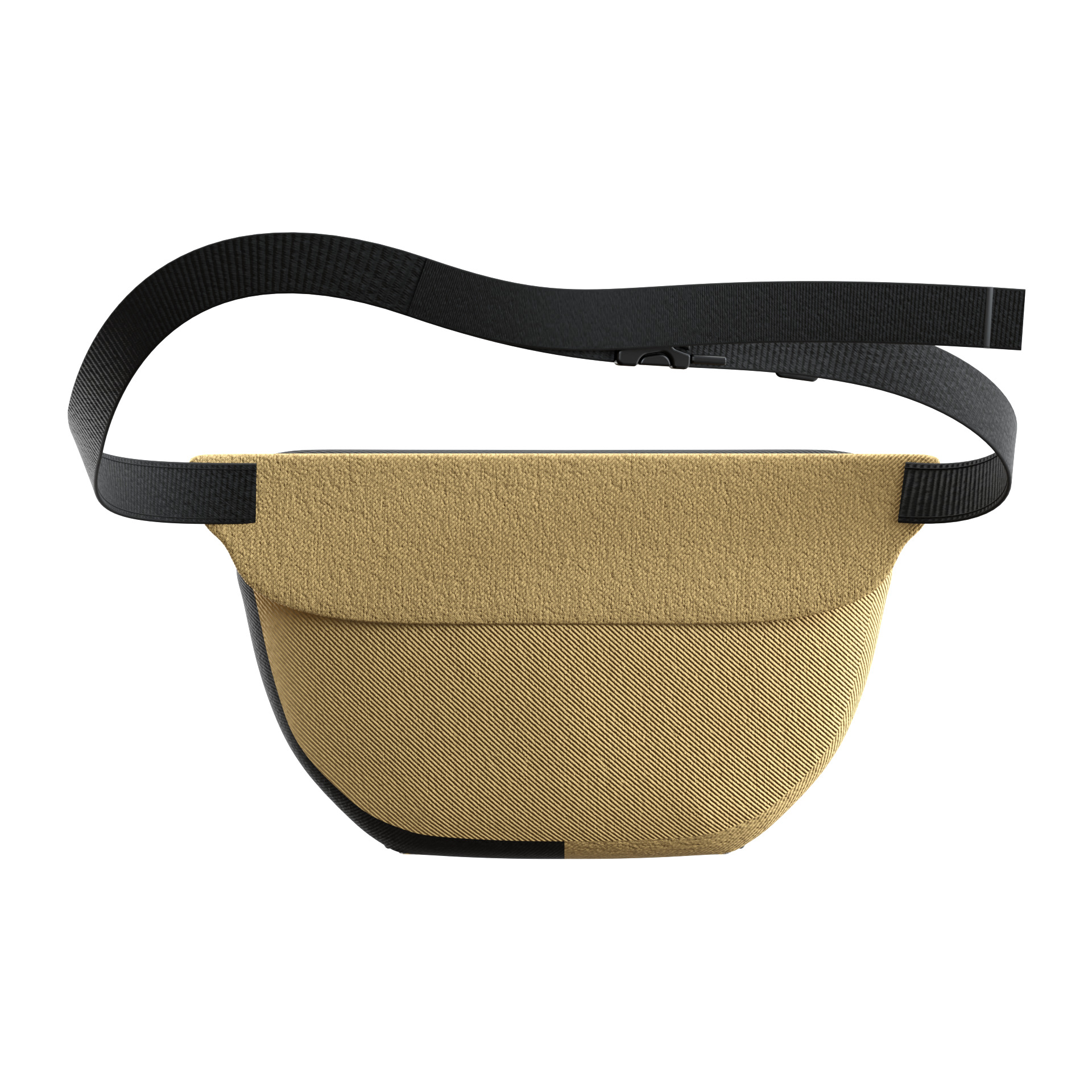 3D Waist Bag - Chest Bag - Compact Urban Low-poly 3D model_2