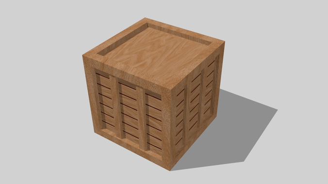 Wooden Crate 14 - Game Ready