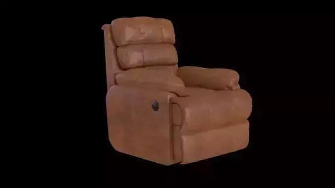Recliner chair Free low-poly 3D model