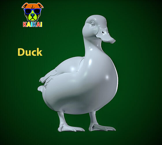 Duck statue - Duck model - 3D print 3D print model