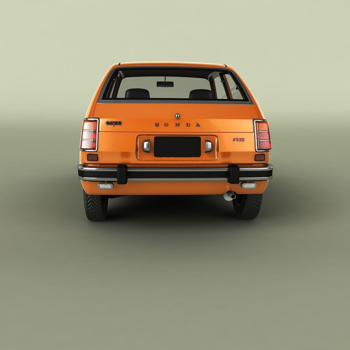 Honda Civic RS 3D model_3