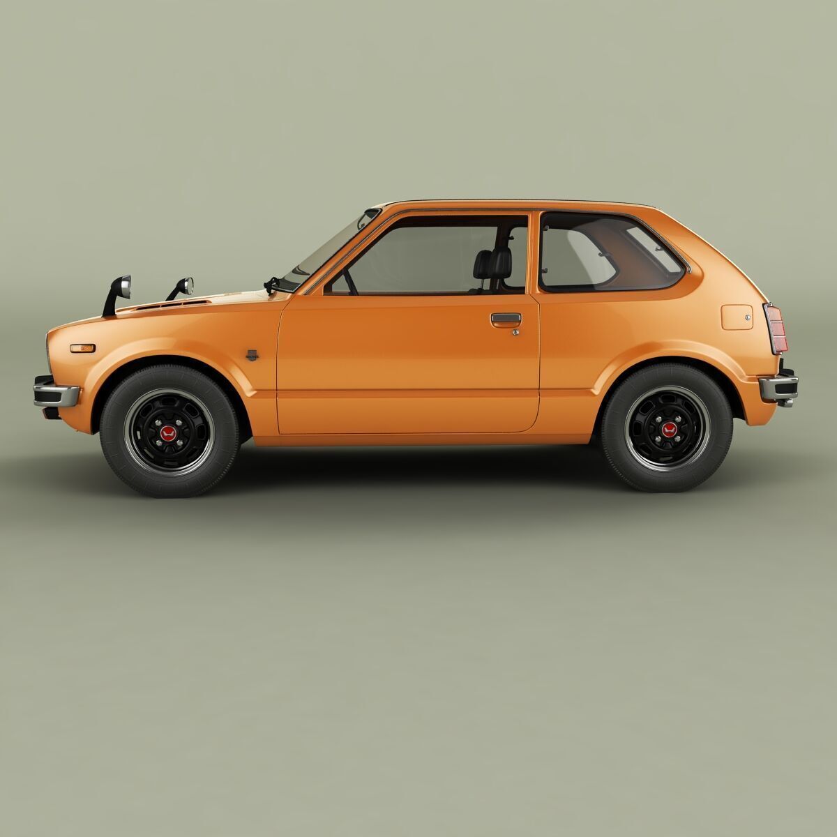 Honda Civic RS 3D model_1