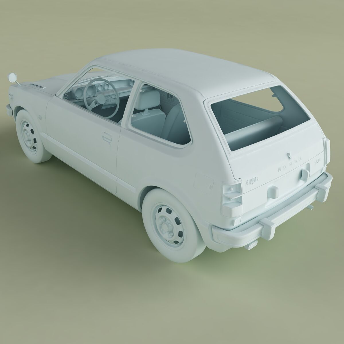 Honda Civic RS 3D model_12