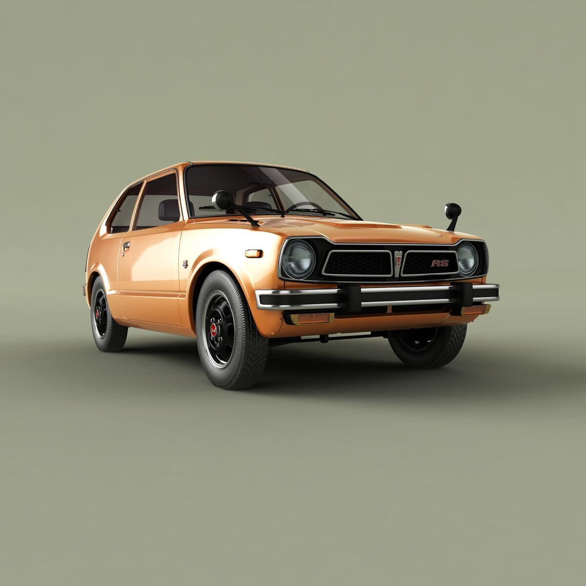Honda Civic RS 3D model_9
