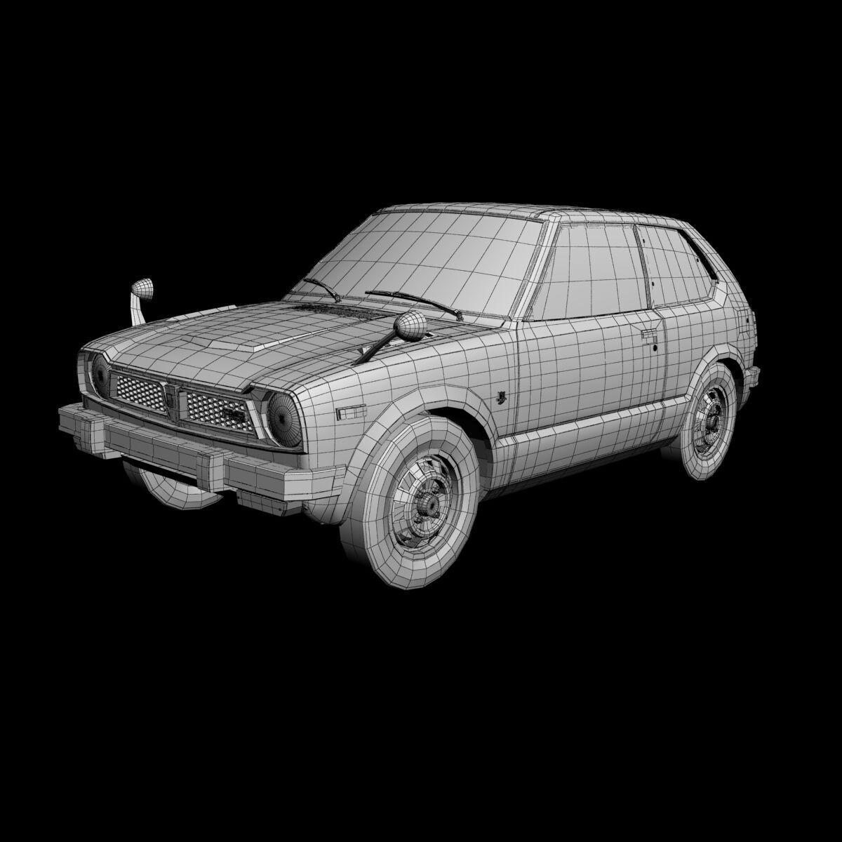 Honda Civic RS 3D model_13