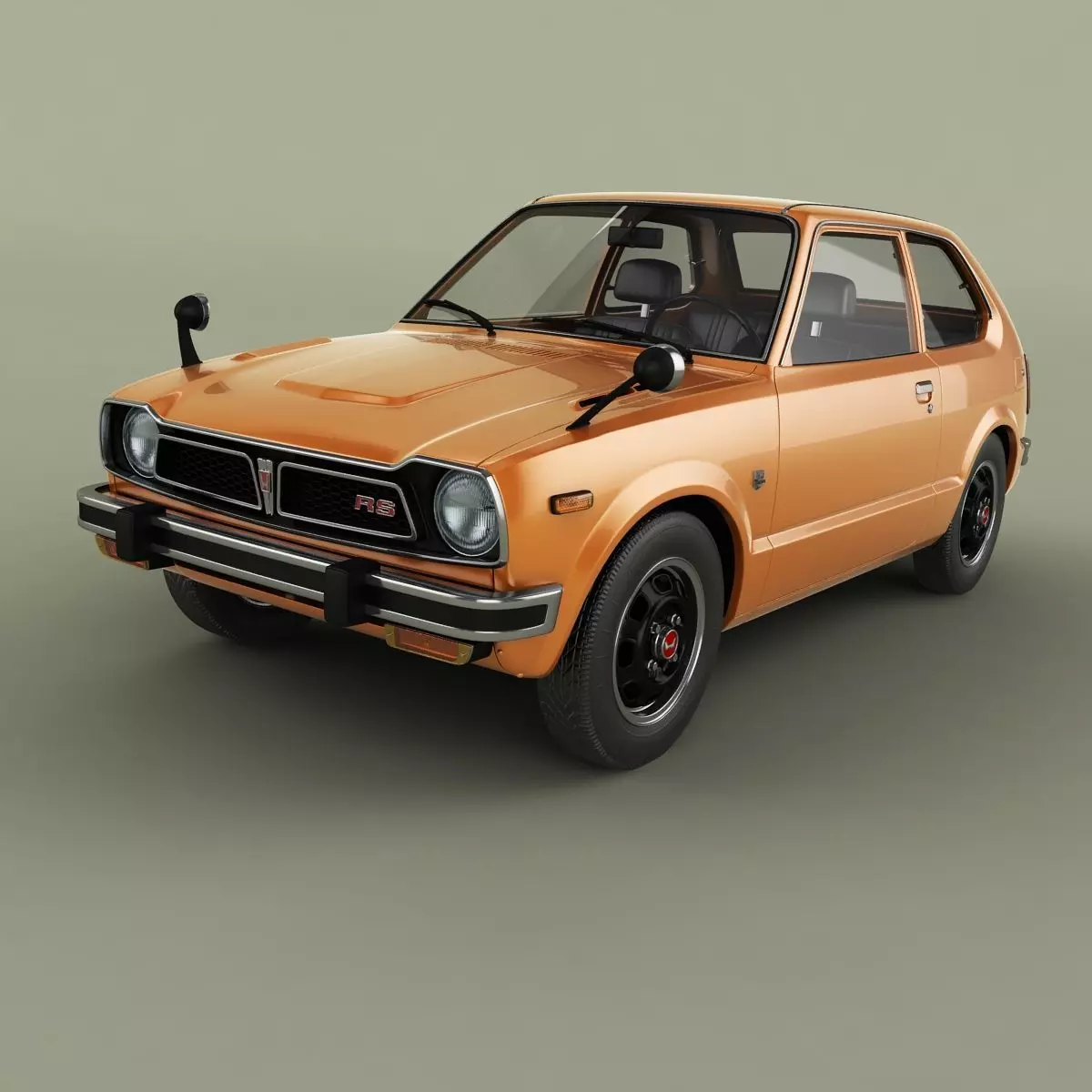 Honda Civic RS 3D model_0