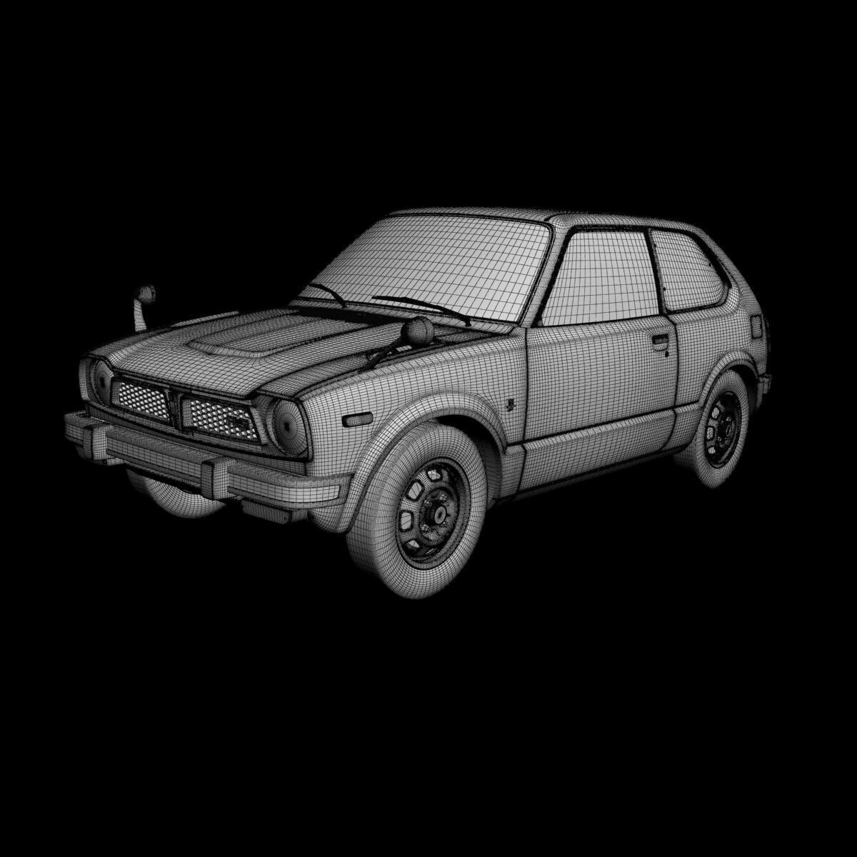 Honda Civic RS 3D model_14