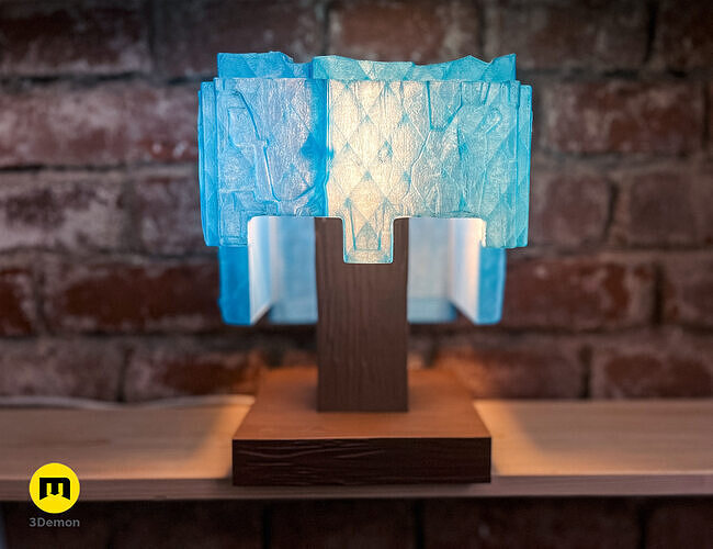 Minecraft Movie Helmet Lamp 3D print model