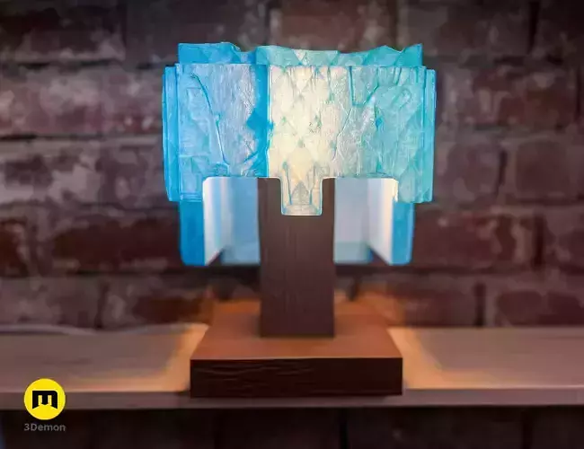 Minecraft Movie Helmet Lamp 3D print model