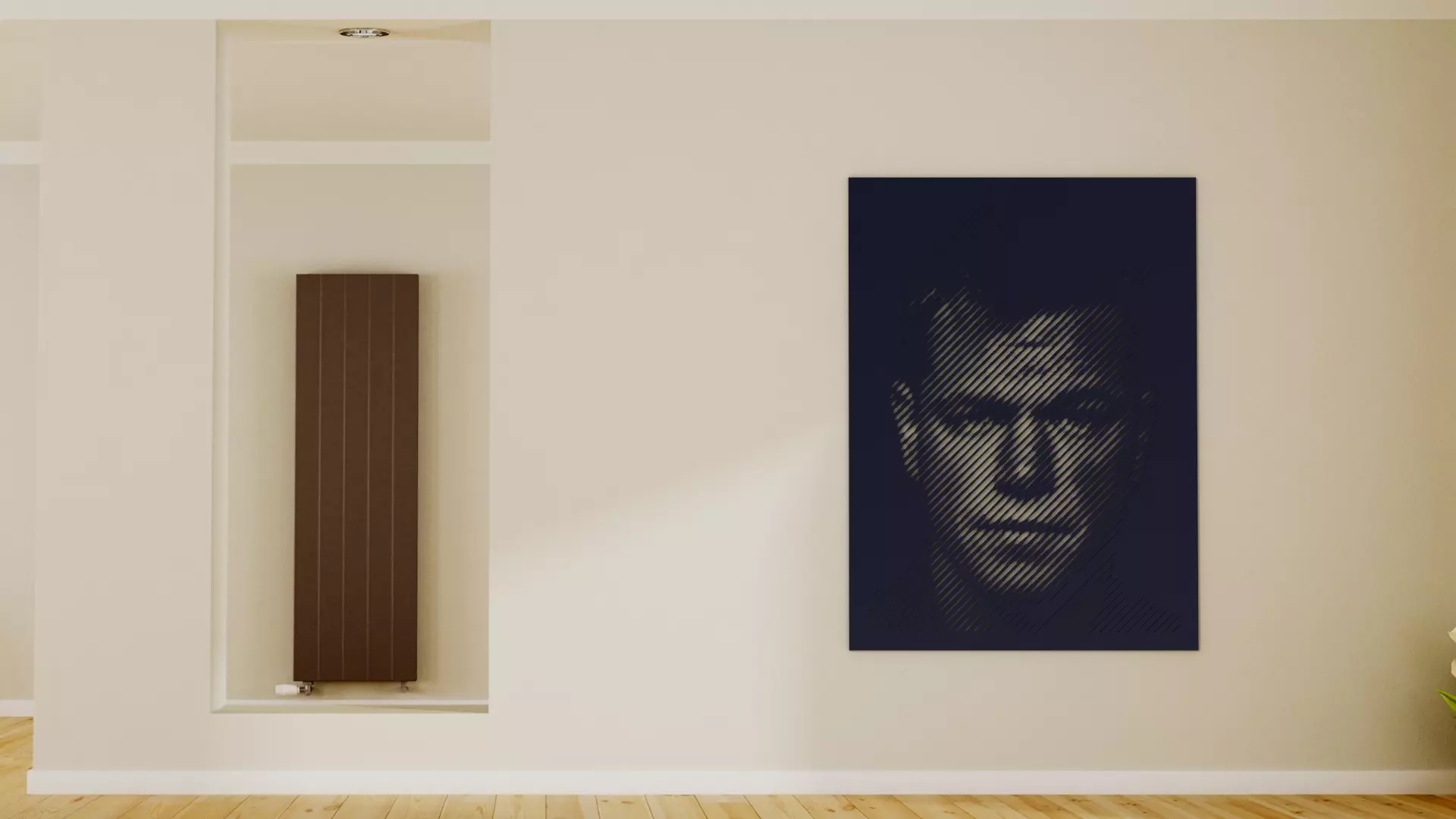 Halftone wall sticker Matt Damon 3D print model