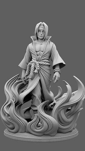 Uchiha Itachi -  3D Printable Figure 3D print model