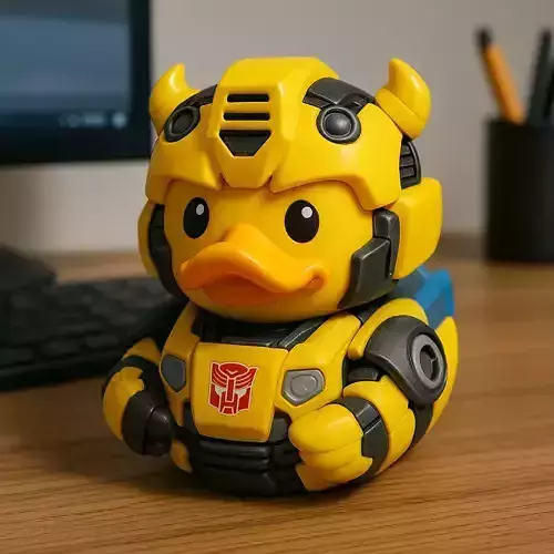 Rubber duck Bumblebee - Transformers model - 3D print