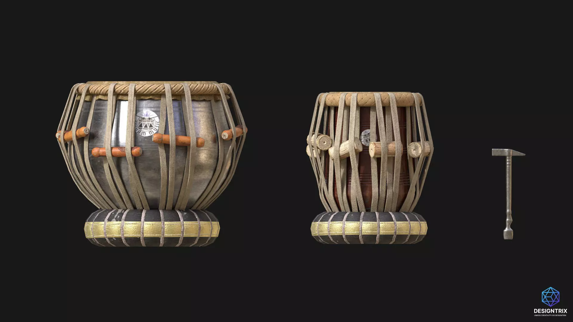 Tabla 3D Model Low-poly 3D model_0