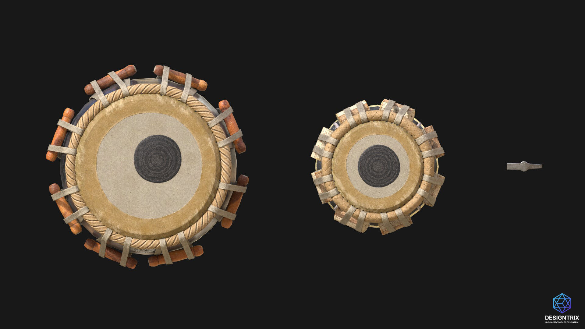 Tabla 3D Model Low-poly 3D model_3