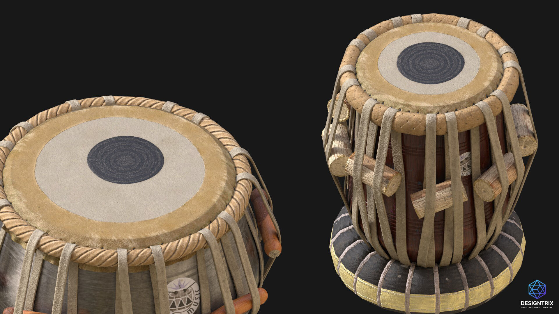 Tabla 3D Model Low-poly 3D model_5