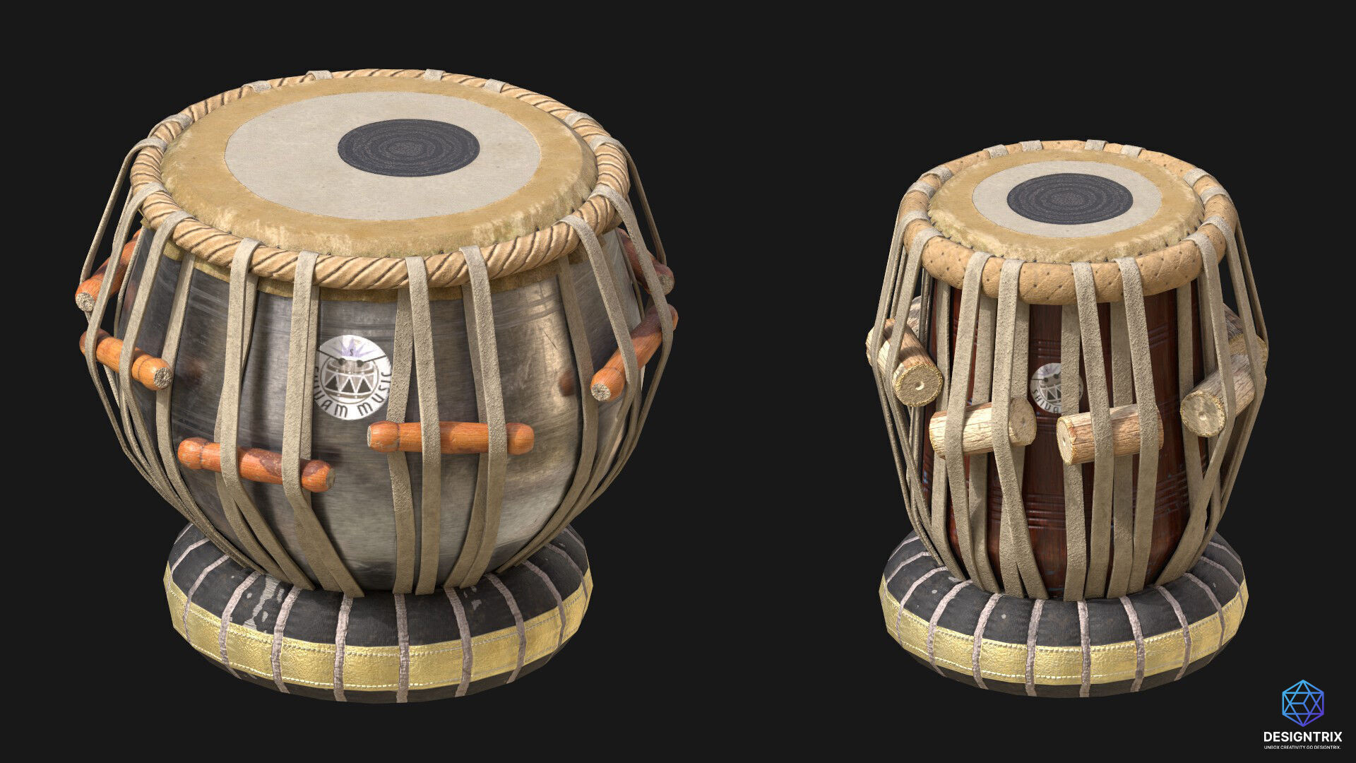 Tabla 3D Model Low-poly 3D model_4