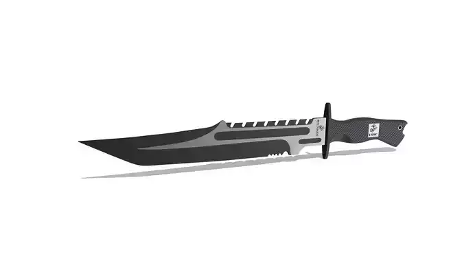 Knife Low-poly 3D model Low-poly 3D model