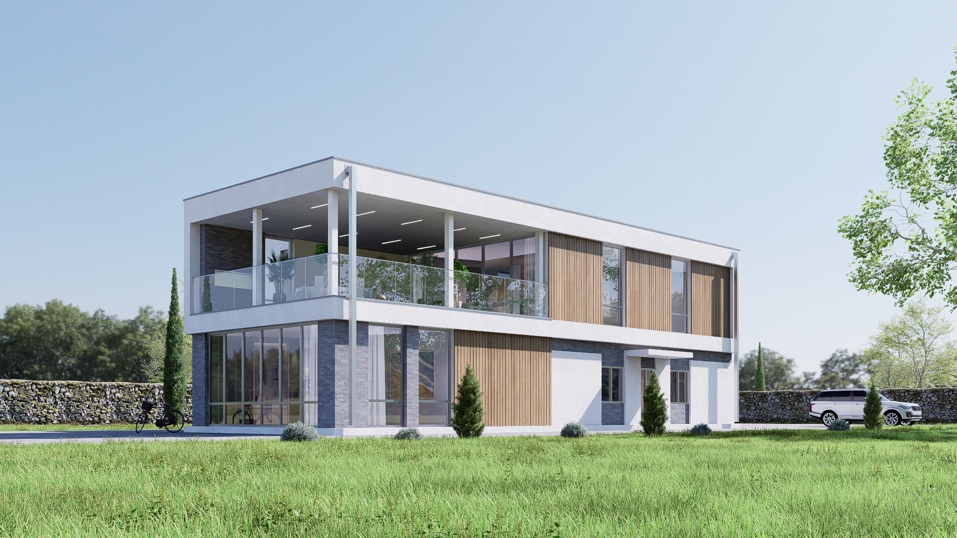 villa Low-poly 3D model_10