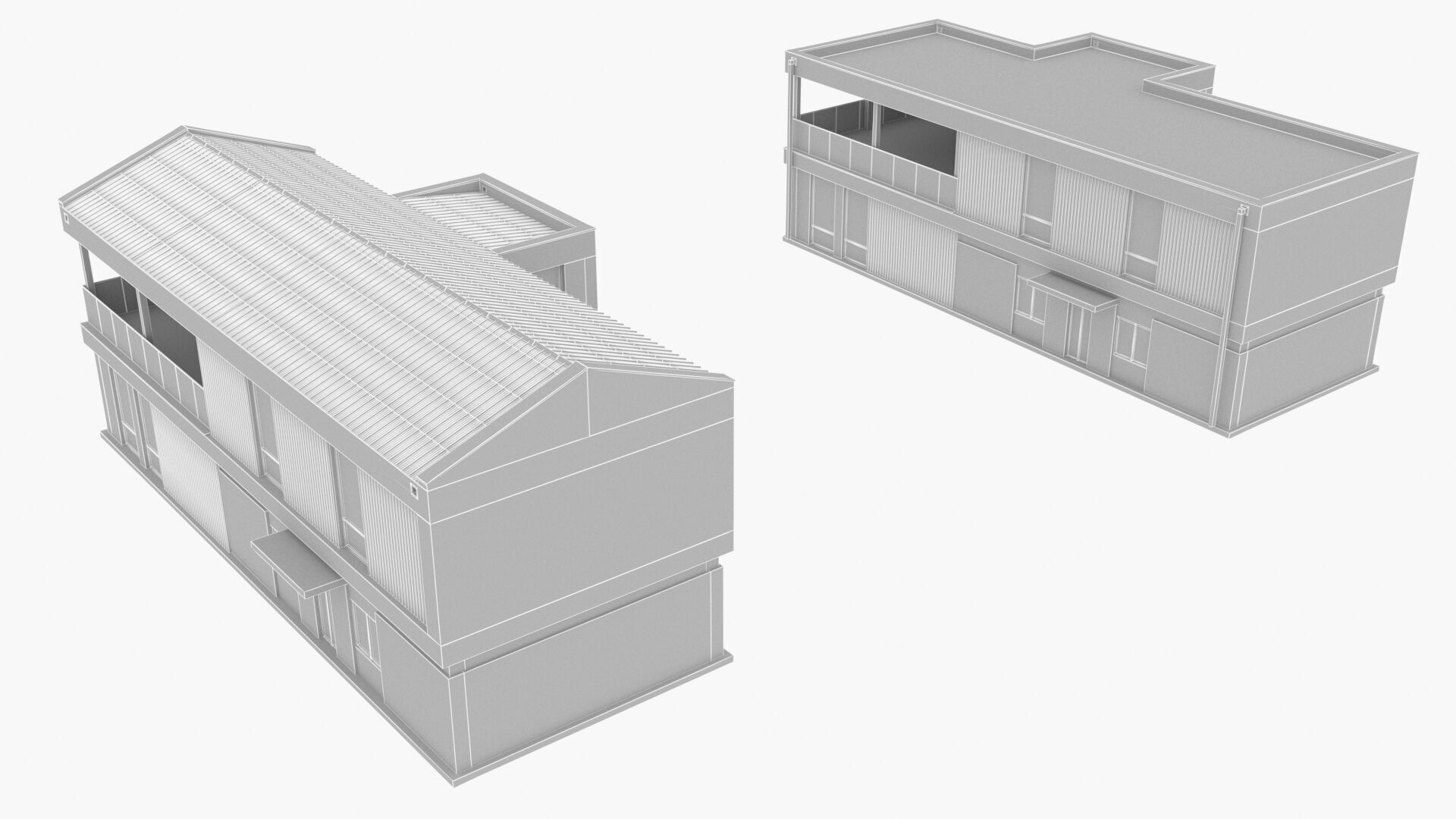 villa Low-poly 3D model_18