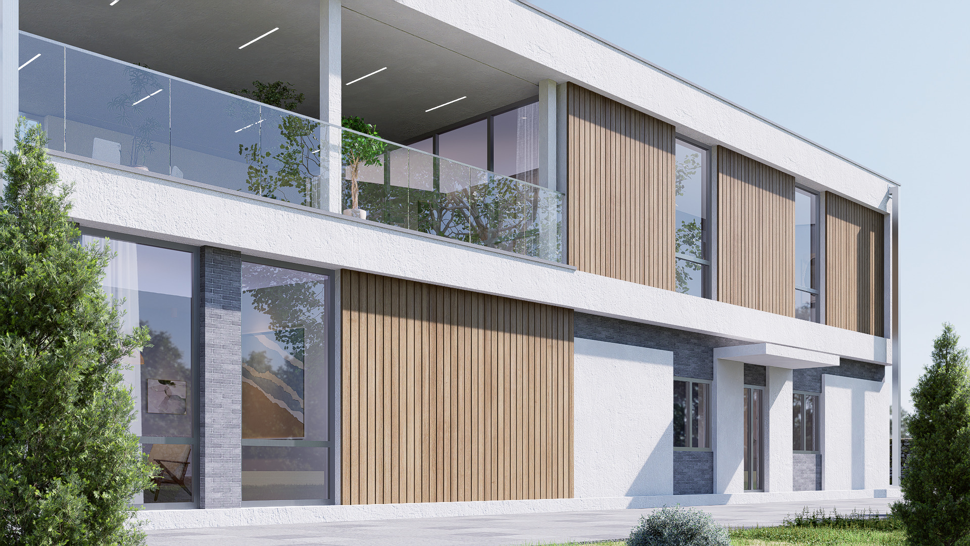 villa Low-poly 3D model_13