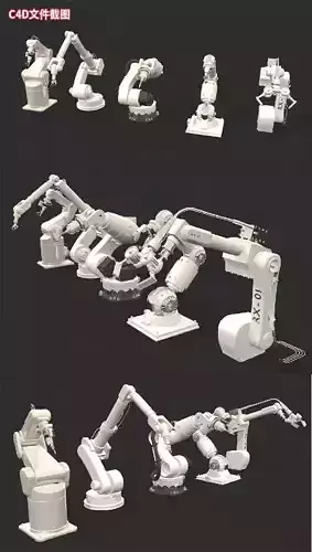 High detailed Robot arms model