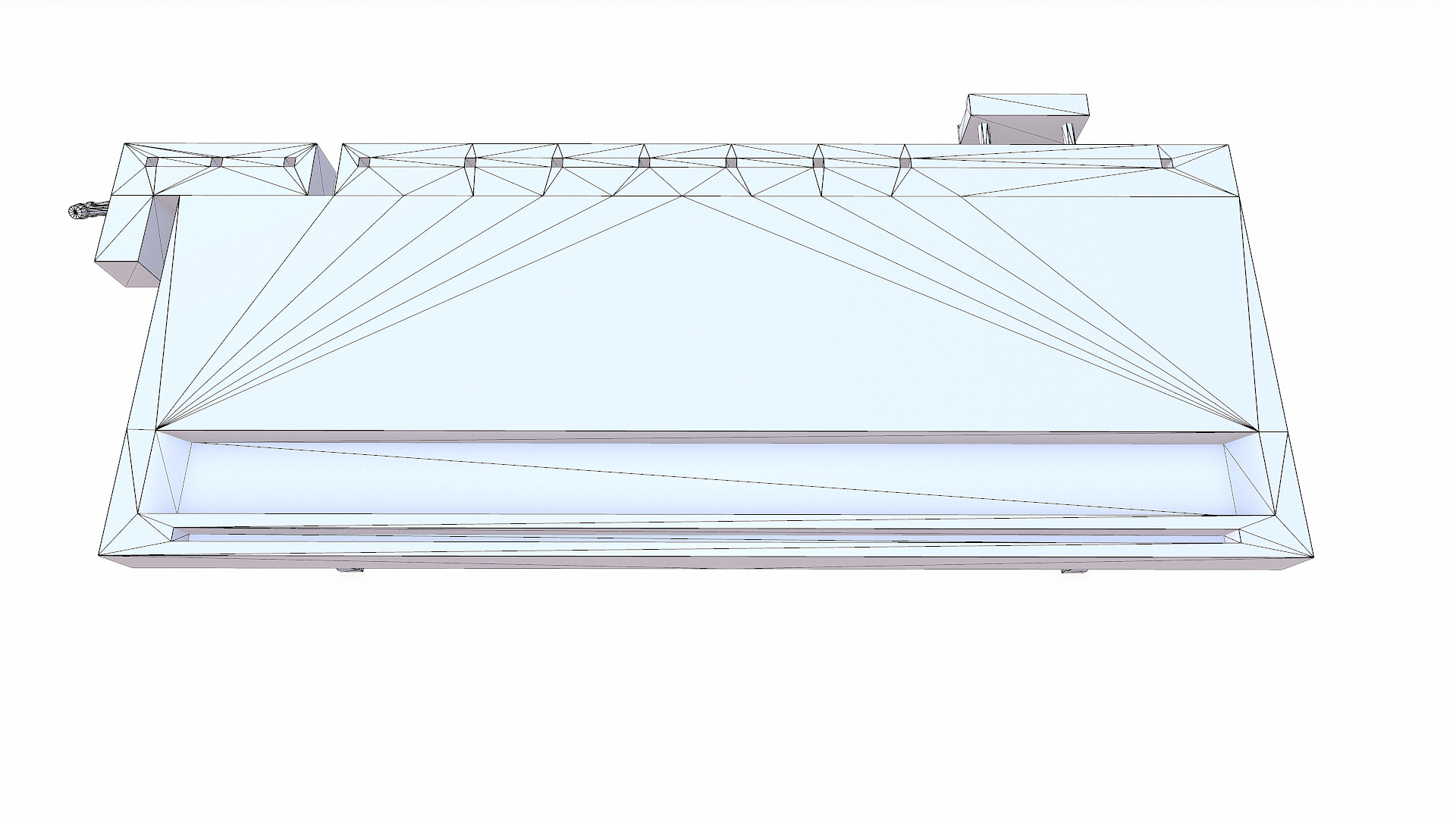 Old Wooden Workbench Low-poly PBR Low-poly 3D model_23