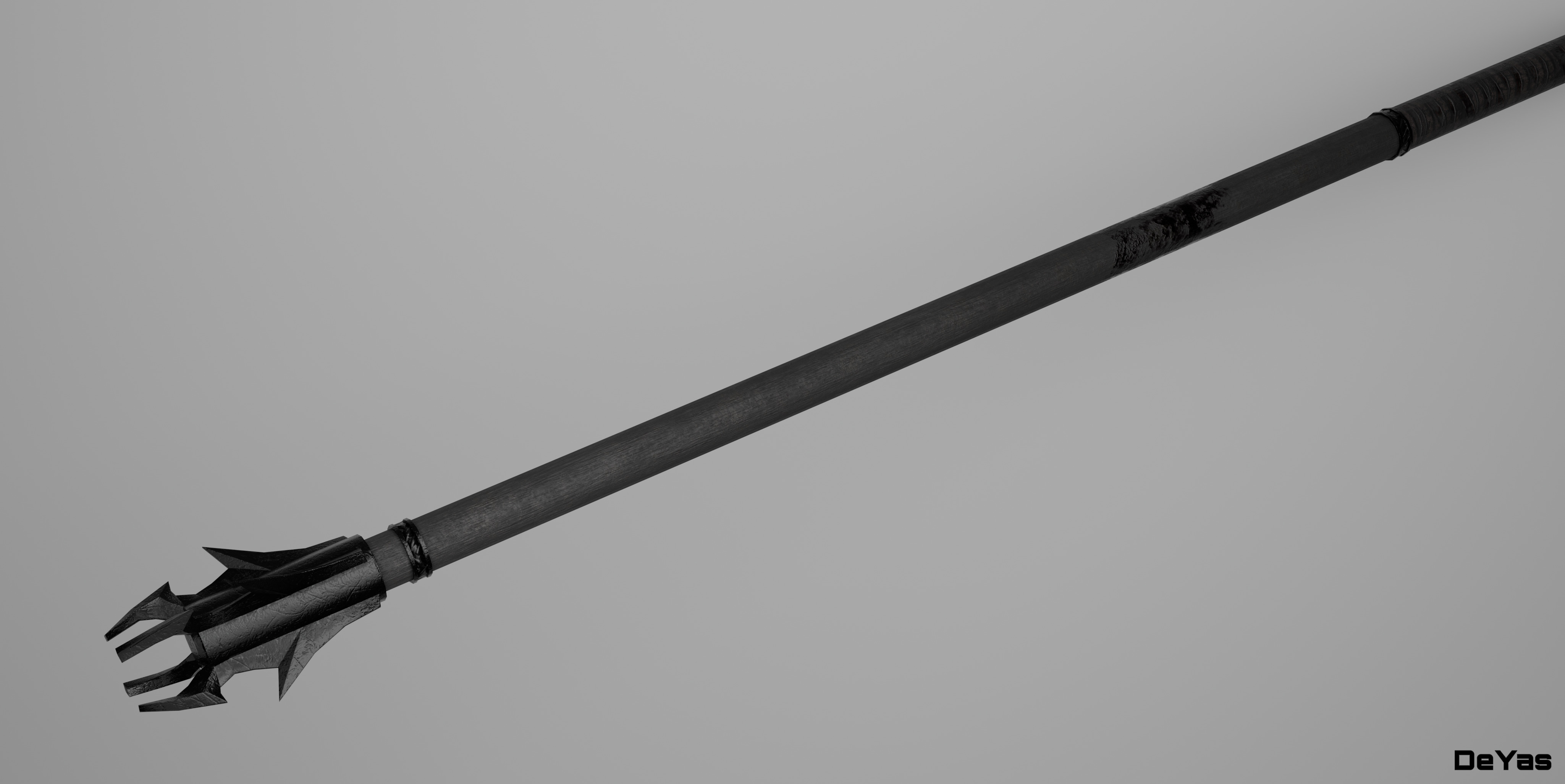Necromancer Staff  Low-poly 3D model_9