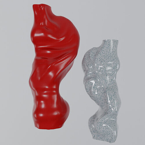 Sculpted vase 3D print model