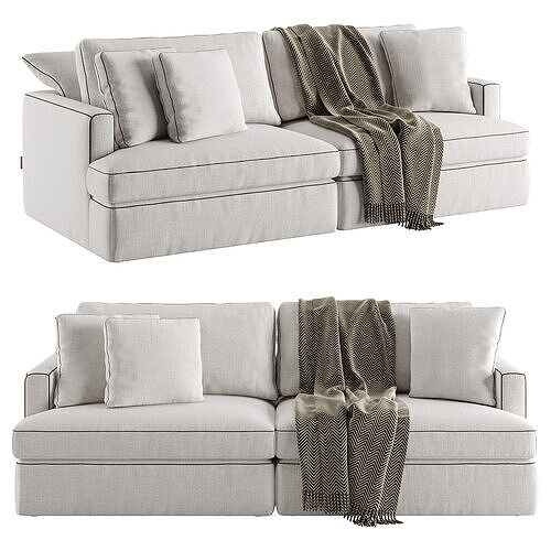 Duomo two-seater sofa 3D model