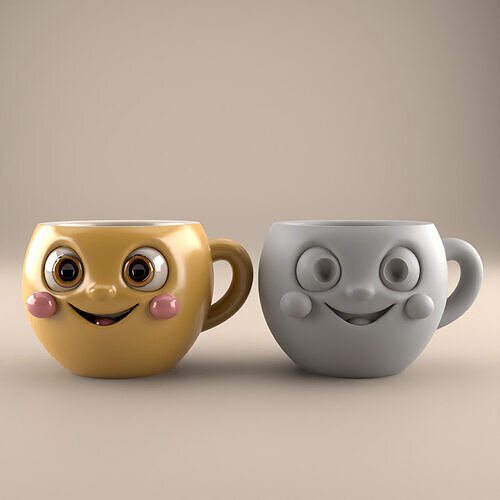 Smiley Face planter - urn - candy container - candle holder 3D print model