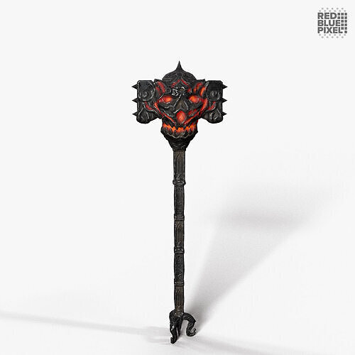 War Hammer 04 V2 Low-poly 3D model