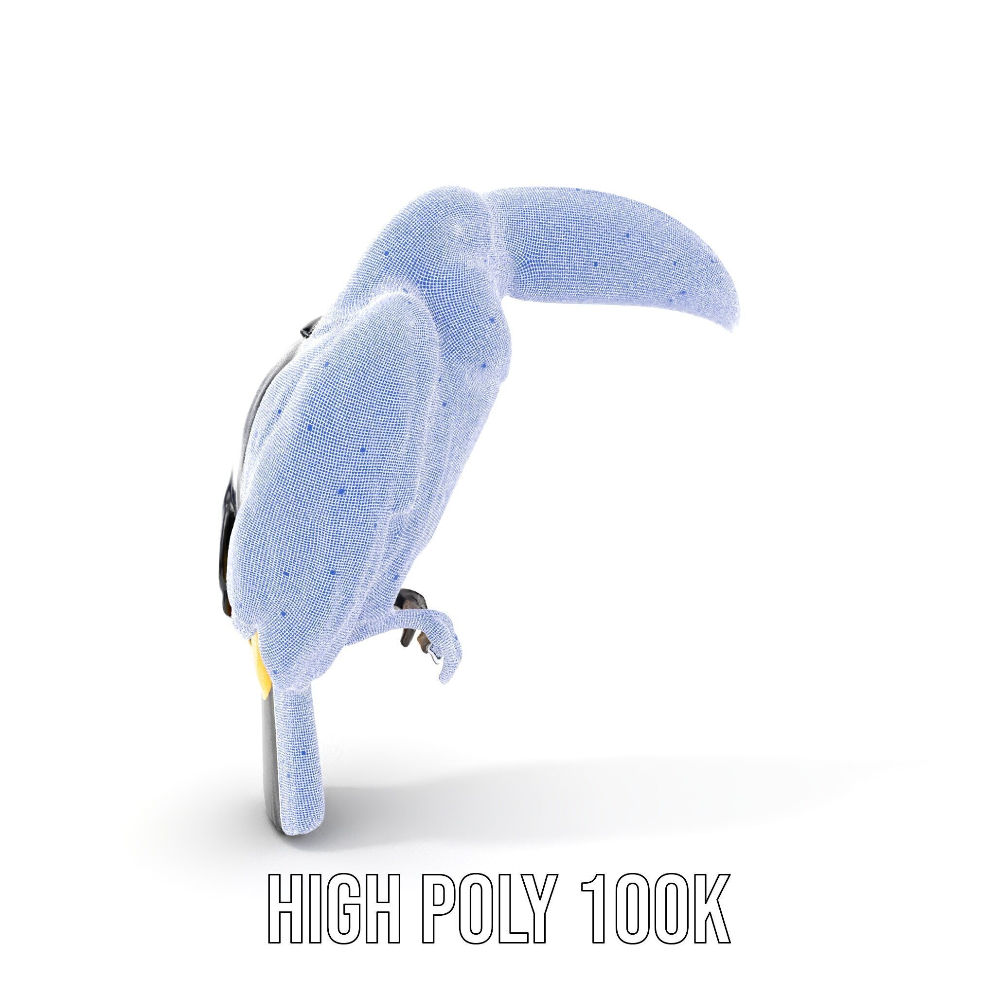 Tropical Toucan Bird D Model Pack Low-poly 3D model_5