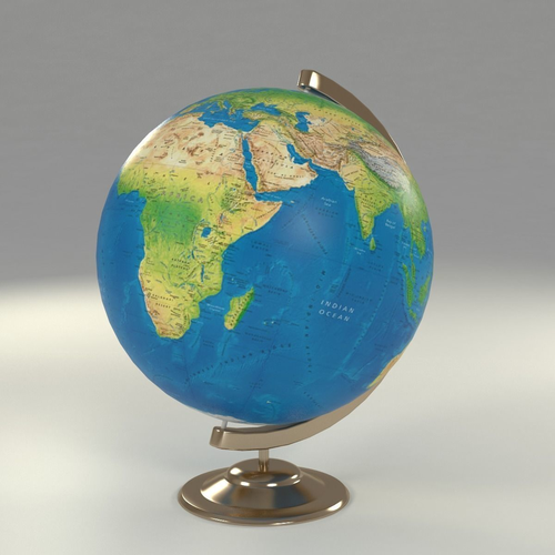 globe 3D model