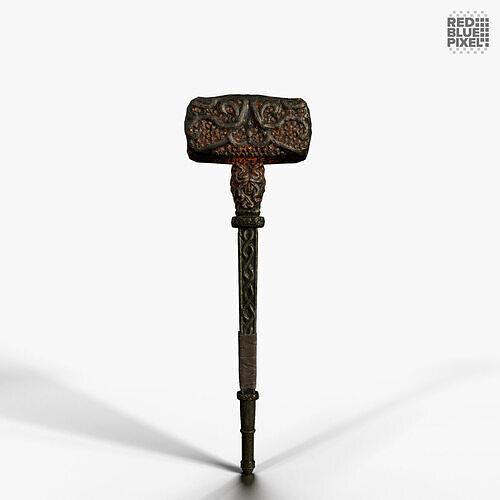 War Hammer 05 V2 Low-poly 3D model