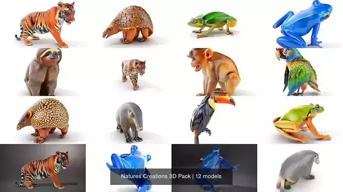 Natures Creations 3D Pack 3D Model Collection