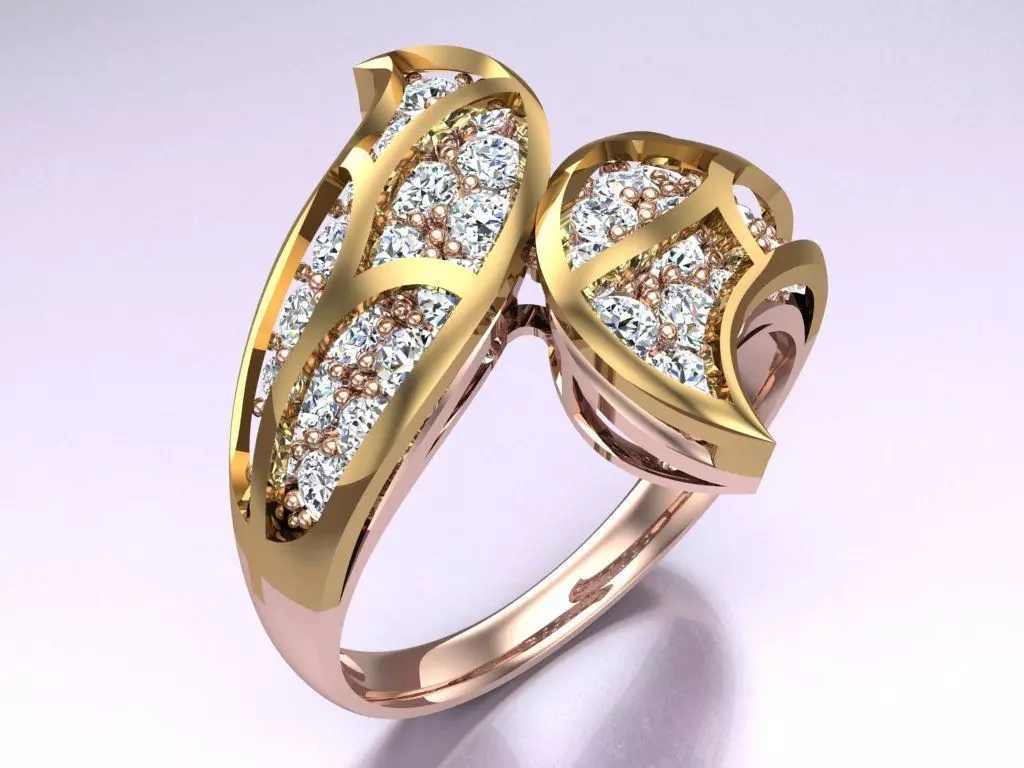 Diamond Ring - Womens Rings - N872428 3D print model